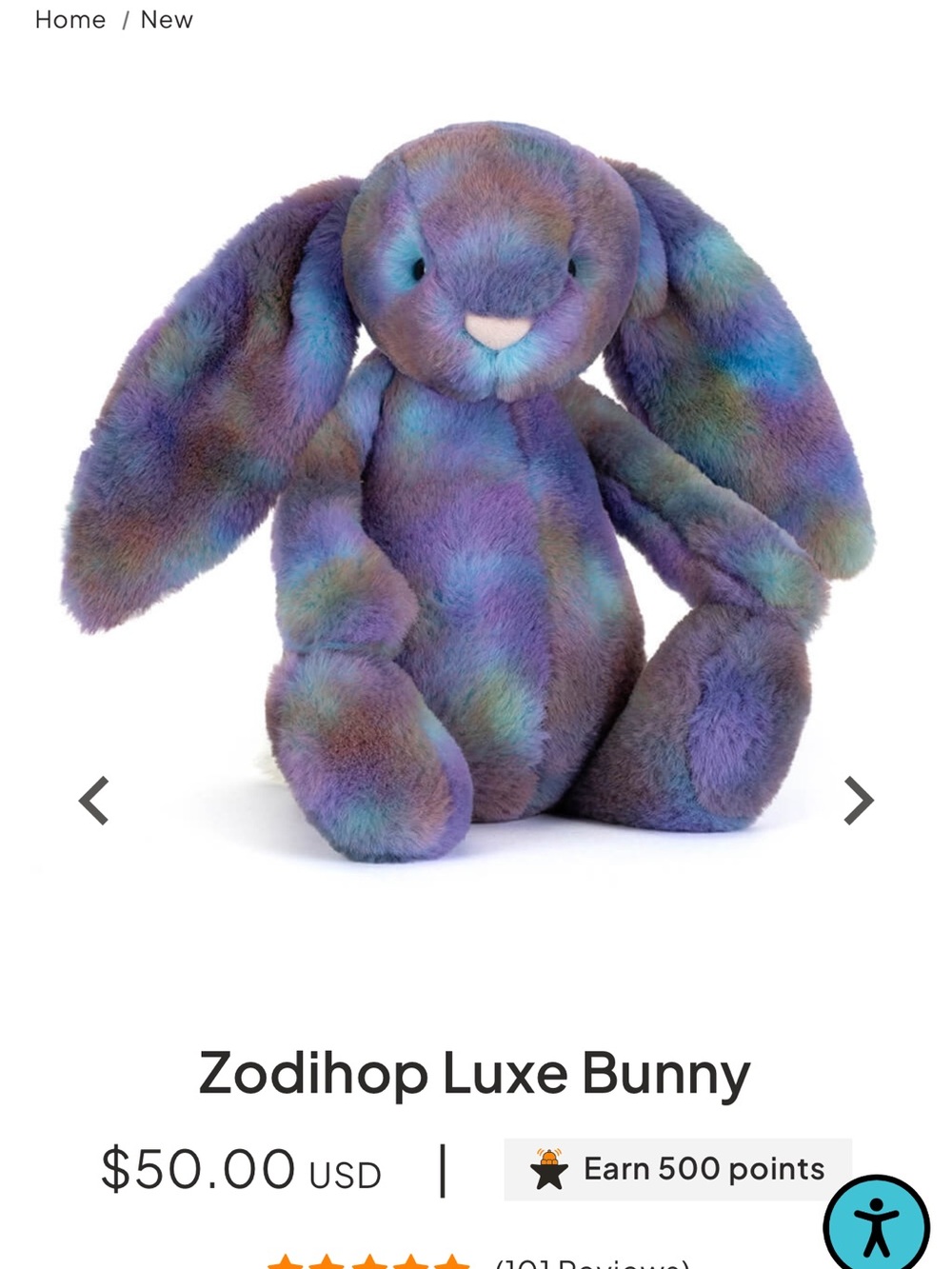 Jellycat Zodihop Luxe Bunny